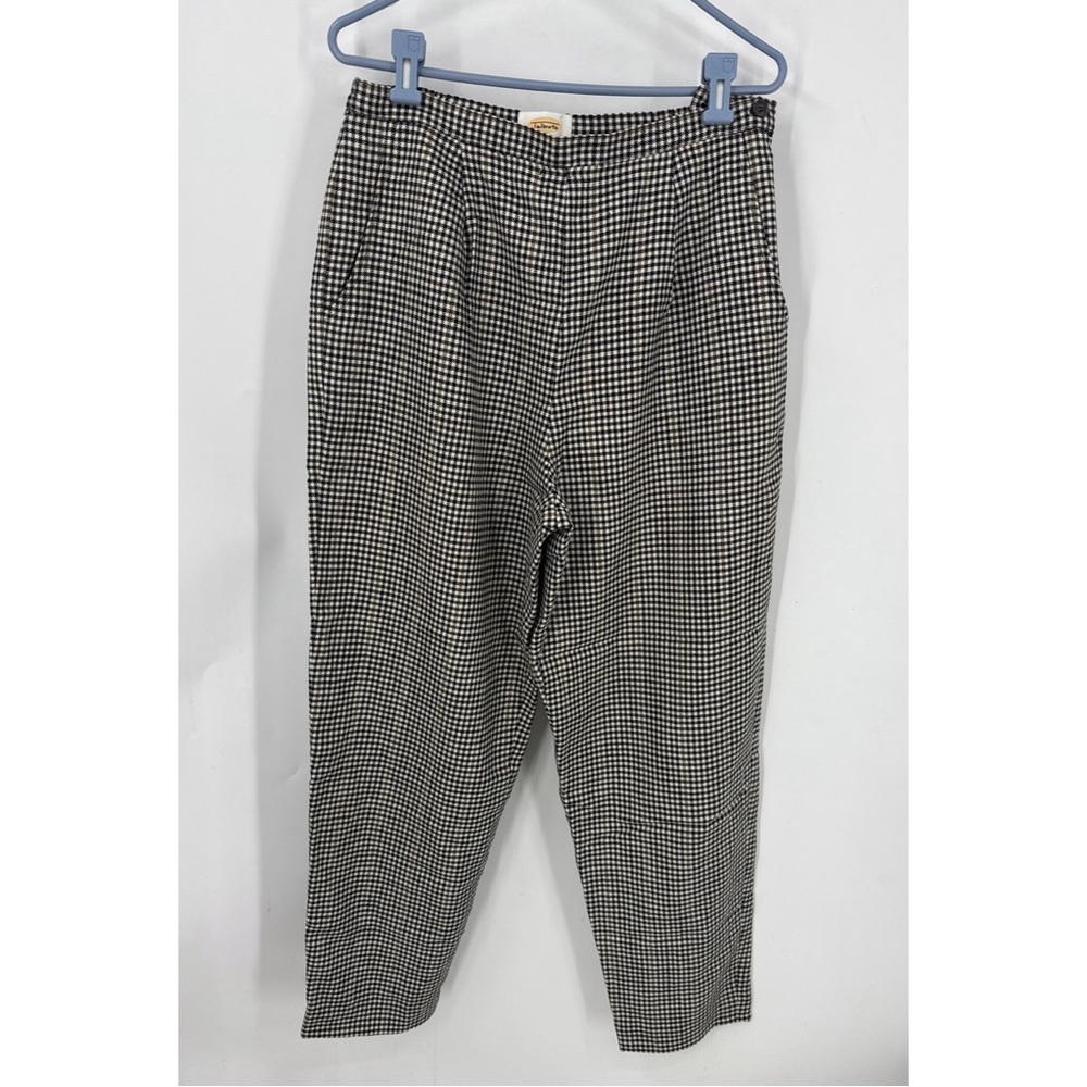Talbots Hong Kong vintage wool herringbone print lined high-rise Pant  12